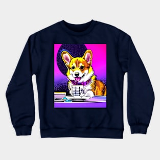 Corgi And Coffee Crewneck Sweatshirt